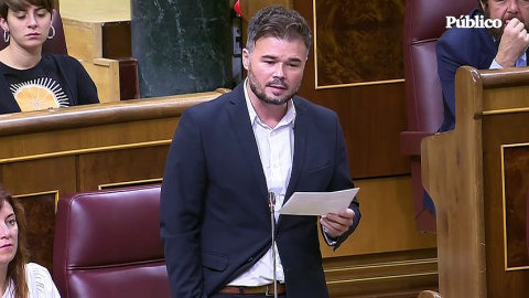 Rufián: “Hoy Tejero entraría aquí con acta de diputado, de hecho, hay 52”