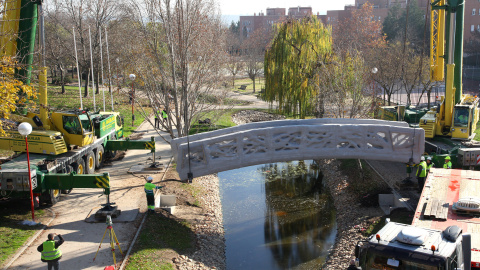 El puente impreso con tecnología 3D en Alcobendas. Ayuntamiento de Alcobendas