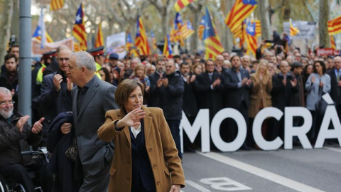 Forcadell a la entrada del juzgado este viernes 16 de diciembre / EFE