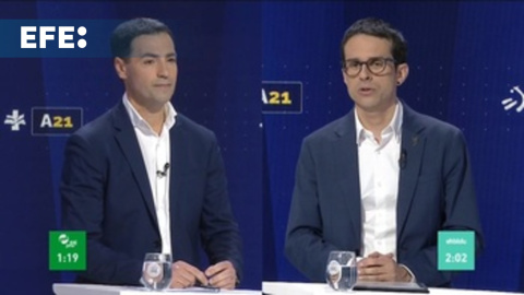 Primer encuentro entre Pradales (PNV) y Otxandiano (EH Bildu) en el debate a seis en ETB1