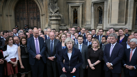 La primera ministra de Reino Unido, la conservadora Theresa May. REUTERS