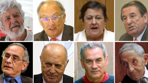 Beiras, González Laxe, García Negro, Francisco Vázquez, Xerardo Estévez, Méndez Ferrín, Camilo Nogueira y Díaz Pardo.