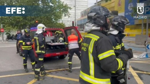 Una fuga de gas obliga a cortar Castellana y a cerrar la estación de Metro de Bernabéu