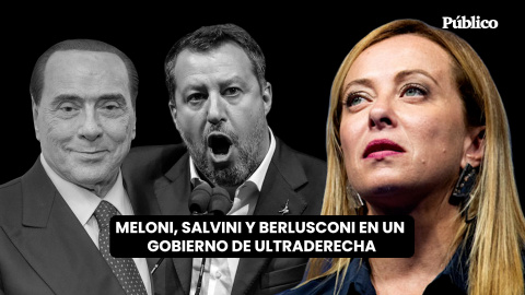 Meloni, Salvini y Berlusconi en un gobierno de ultraderecha en Italia