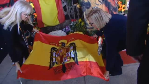 Apenas 20 personas acuden a Mingorrubio para conmemorar el 45 aniversario de la muerte de Franco