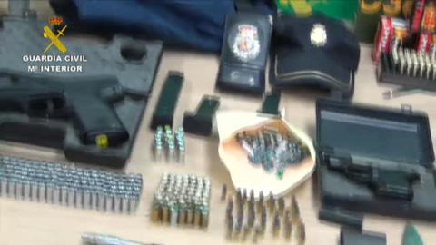 Desarticulada una red de tráfico de armas para el crimen organizado