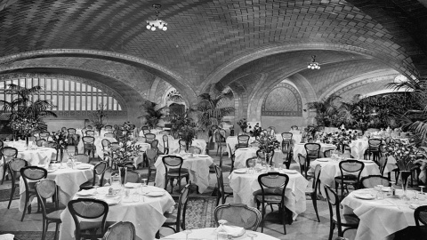 Oyster bar en la estación Grand Central en Nueva York. Archivo Collection at the Library of Congress.