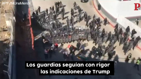 Trump recibe a la caravana de Honduras con gases lacrimógenos y pelotas de goma