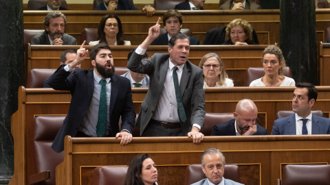 Gritos de "traidores" hacia Sánchez, Montero, Díaz y Bolaños cuando votaban a favor de la ley de amnistía