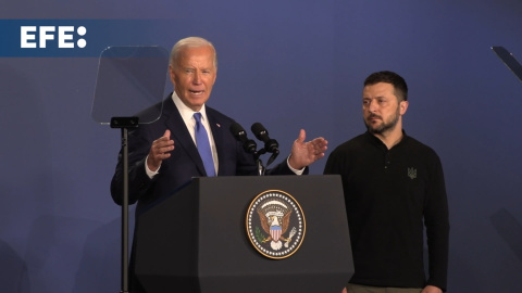 Biden tiene un lapsus y presenta a Zelenski como "presidente Putin" en cumbre de la OTAN