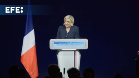 Marine Le Pen pide "la mayoría absoluta" en la segunda vuelta del 7 de julio