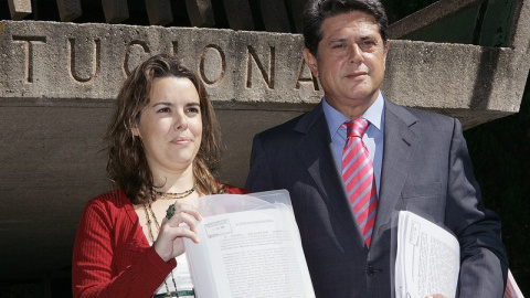 La vicepresidenta del Gobierno fue la encargada, junto a Federico Trillo, de presentar el recurso del PP contra el Estatut de Catalunya en el Tribunal Constitucional. Archivo EFE