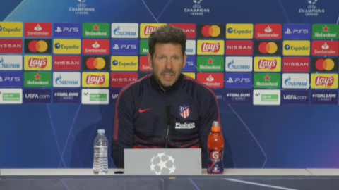 Simeone: "Es un partido importante y debemos seguir la línea que llevamos"