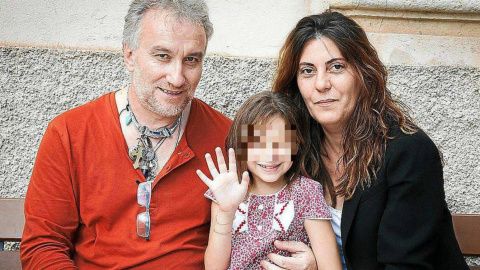 Fernando Blanco y Margalida Garau con su hija Nadia.