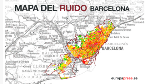 Mapa del ruido de Getafe / EUROPA PRESS