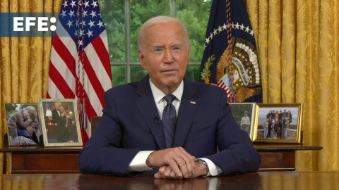 Biden insta a los estadounidenses a resolver sus diferencias "en las urnas, no con balas"