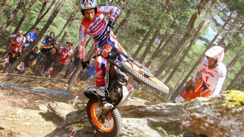 El campió del món Toni Bou en acció en una prova del mundial a Andorra. HRC