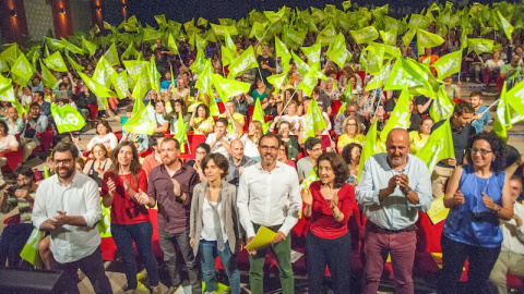 Un acte de campanya de MÉS per Mallorca. MÉS