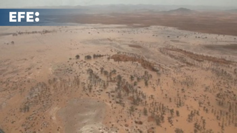 Imágenes de las inundaciones en la zona desértica de Figuig en Marruecos