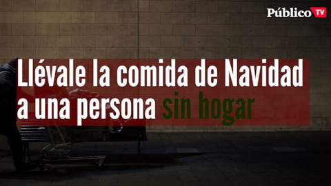 Llévale la comida de Navidad a una persona sin hogar