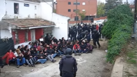 Imagen tomada durante el desahucio