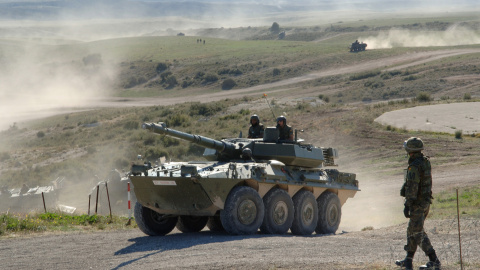 El Ejército español y la Otan tienen en San Gregorio el mayor campo de maniobras del país.