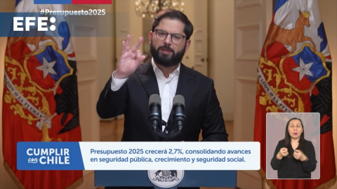 Boric anuncia el presupuesto para 2025 con un aumento del 2,7% con el foco en la seguridad