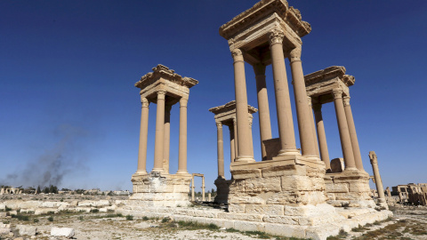 Imagen de archivo del Tetrápilo de la antigua ciudad siria de Palmira. REUTERS/Omar Sanadiki