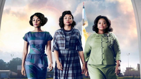 Las actrices Janelle Monáe, Taraji P. Henson y Octavia Spencer dan vida a las matemáticas Mary Jackson, Katherine Johnson y Dorothy Vaughan en la película Figuras Ocultas. / Twentieth Century Fox