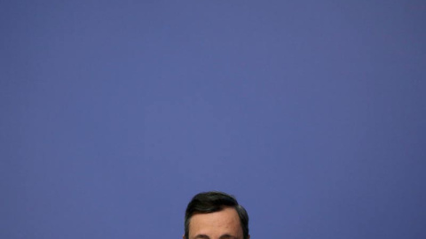 Mario Draghi durante la rueda de prensa. | REUTERS