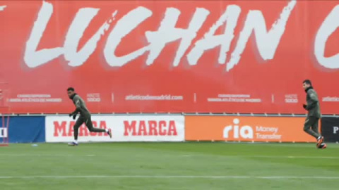 Último entrenamiento del Atético antes de recibir al Elche