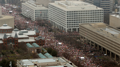 La 'Marcha de las mujeres' en Washington. - REUTERS