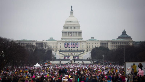 La `Women´s March' ha congregado a unas 500.000 personas en Washington / EFE