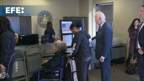 Joe Biden acude a votar anticipadamente en Delaware