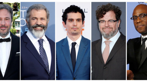 De izquierda a derecha: Denis Villeneuve, Mel Gibson, Damien Chazelle, Kenneh Lonergan and Barry Jenkins.- REUTERS