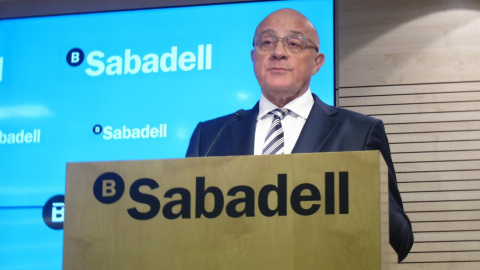 El presidente del Banco Sabadell, Josep Oliú. E.P.