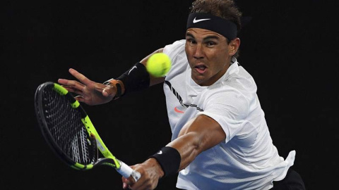 Nadal durante si partido contra Raonic.| TRACEY NEARMY (EFE)