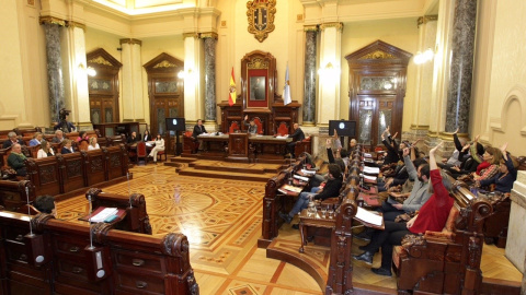 Reunión del pleno del Ayuntamiento de A Coruña. ANDY PEREZ