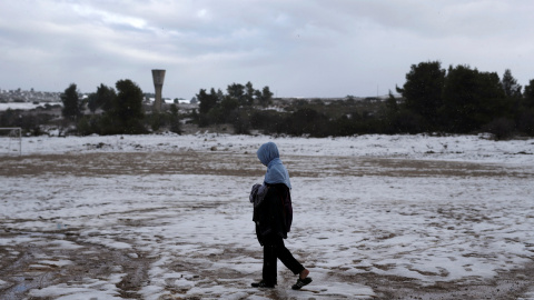 Así amanecía el campo de refugiados de Ritsona, en el norte de Atenas. REUTERS/Alkis Konstantinidis