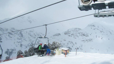 L'estació d'esquí de Vall de Núria. VALL DE NÚRIA