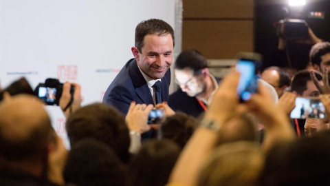 El ganador de las primarias del PS francés y candidato a las presidenciales francesas, Benoît Hamon. - EFE