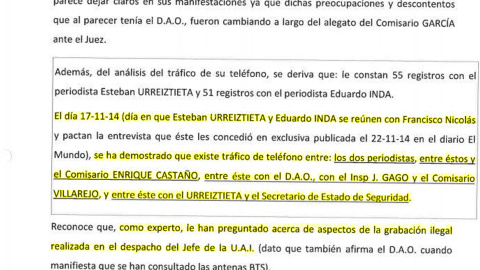 Análisis pericial de las llamadas entre altos mandos policiales y periodistas con relación al caso Nicolás.