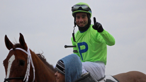 Antonio Gallardo, a lomos de su caballo.