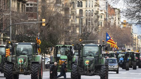 Tractors al centre de Barcelona