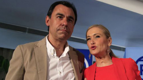 La presidenta de la Gestora del PP de Madrid, Cristina Cifuentes, y el vicesecretario de Organización nacional, Fernando Martínez-Maíllo, en una imagen de archivo. EFE