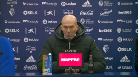 Zidane: "No ha sido un partido de fútbol"