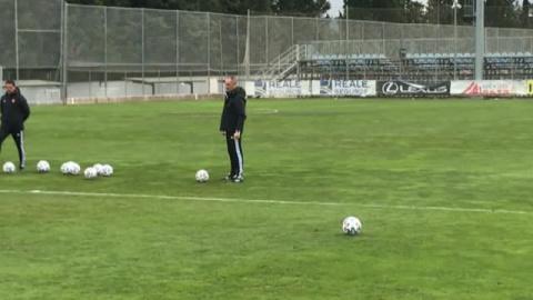 El Real Zaragoza entrena buscando la sorpresa contra el Real Madrid