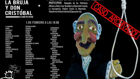 'Títeres desde abajo' actúa este domingo a las 18.00 en el Teatro del barrio