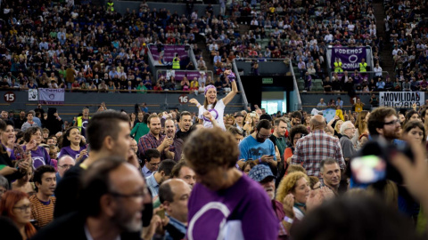 Imagen de archivo de la asamblea de Podemos en Vistalegre. (Reuters)