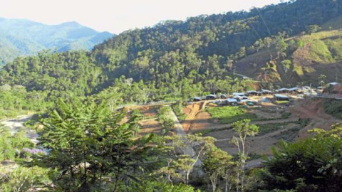 Una panorámica de Panantza, en la provincia de Morona Santiago, donde está la concesión